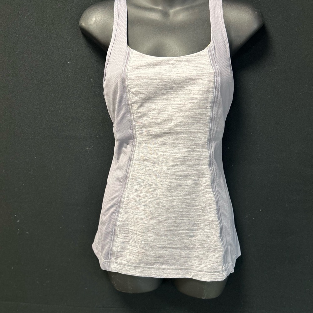 Lululemon Athletica Heather Grey get fit tank. - Picture 2 of 9